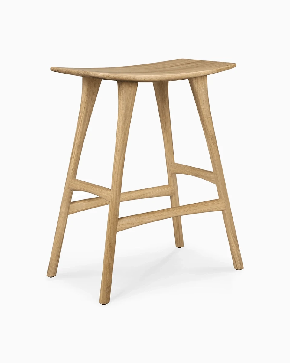Natural Oak / No Cushion / Counter Height (26")
