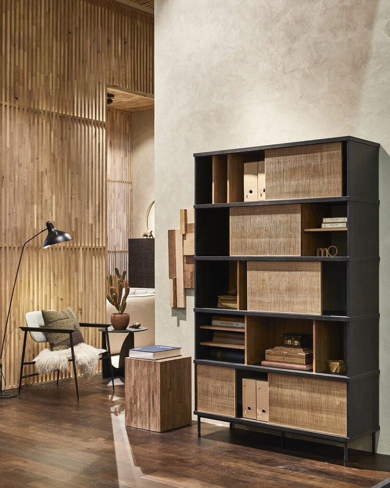 Teak / 5 Sliding Doors