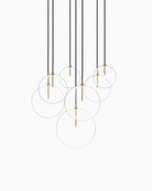 Burnished Brass / Clear Glass