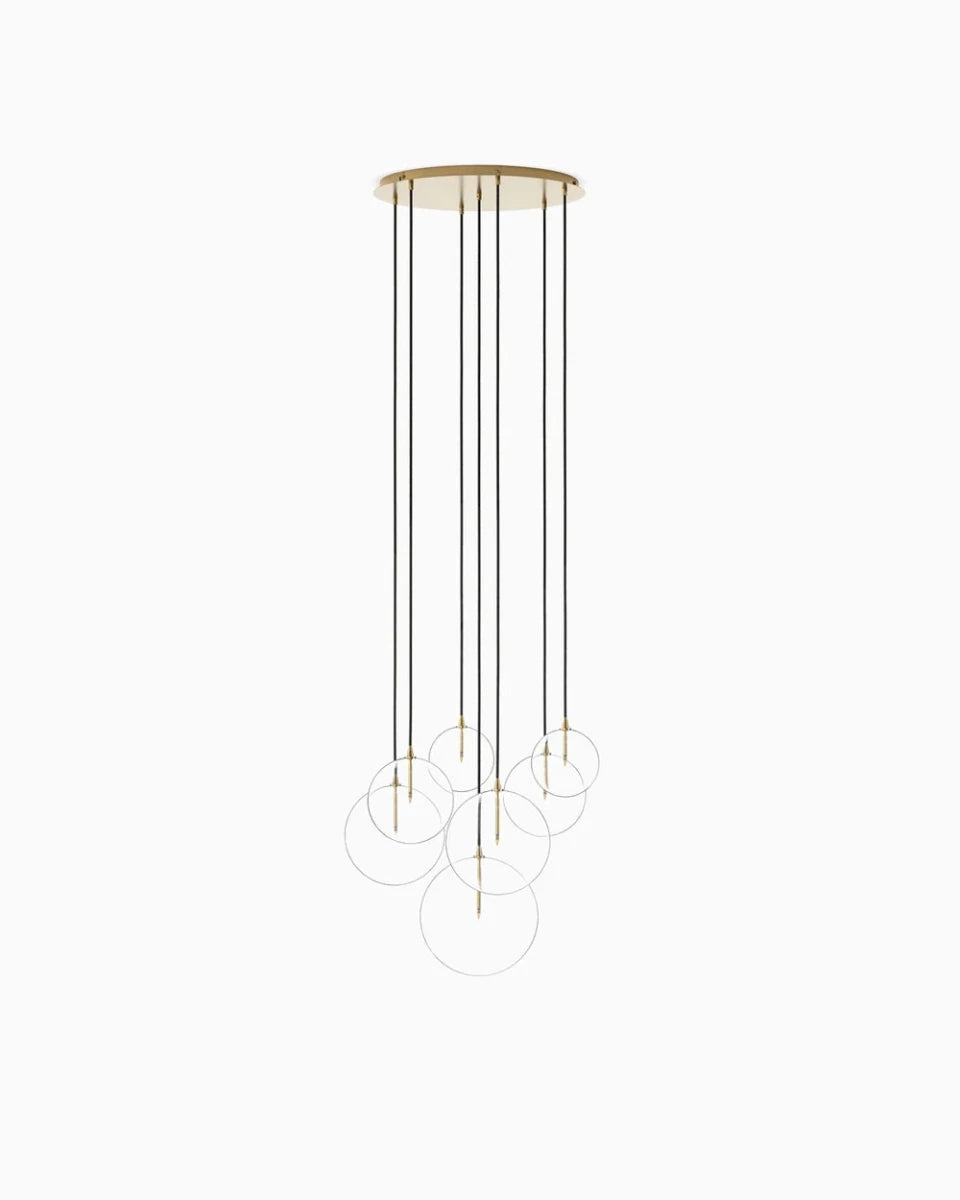 Burnished Brass / Clear Glass