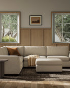 Savoy Parchment / Sectional + Ottoman