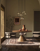 Heritage Bronze Brass / Organic Glass