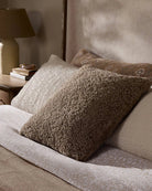 Taupe Shearling / 20" x 20" / Cover Only