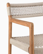 Teak & Beige Cord / No Cushion