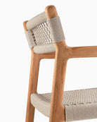 Teak & Beige Cord / No Cushion