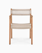 Teak & Beige Cord / No Cushion