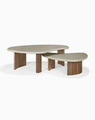 Concrete and Reclaimed Teak / 35.5"