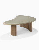 Concrete and Reclaimed Teak / 35.5"