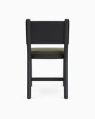 Balsam Velvet Seat / Black Leather Back / Ebony Oak Frame