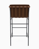 Cognac Velvet / Chestnut Leather Straps / Walnut / Bar (30" Height)