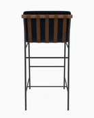 Ebony Velvet / Chestnut Leather Straps / Walnut / Bar (30" Height)