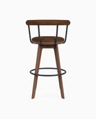 Chestnut Brown Leather / Walnut / Bar (31" Height)