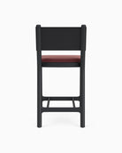 Cabernet Velvet Seat / Black Leather Back / Ebony Oak Frame / Counter (26" Height)