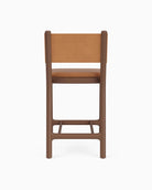 Saddle Leather Seat / Saddle Leather Back / Walnut Frame / Counter (26" Height)