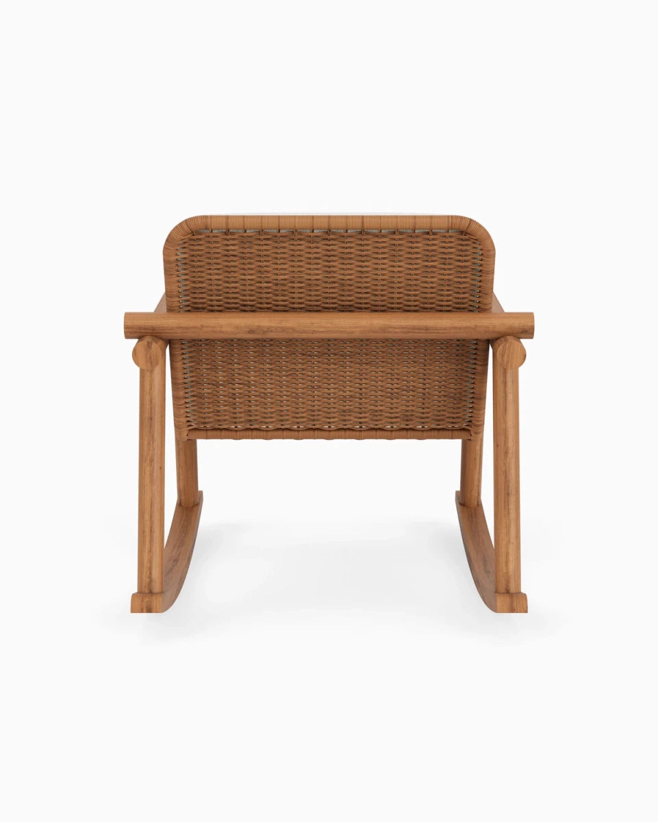 Dove FIQA Boucle / Tan Rattan Seat