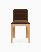 Cognac Velvet Seat / White Oak Frame