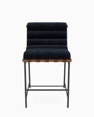 Ebony Velvet / Chestnut Leather Straps / Walnut / Counter (24" Height)