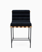 Ebony Velvet / Chestnut Leather Straps / White Oak / Counter (24" Height)