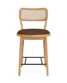 Chestnut Leather / White Oak / Counter (24" Height)