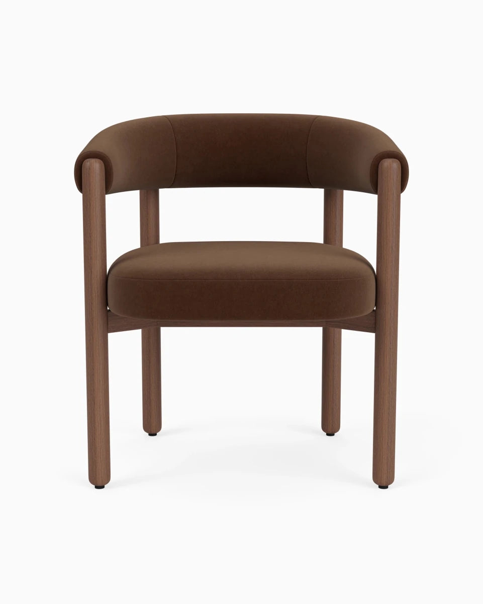 Cognac Velvet / Walnut