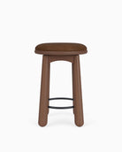 Chestnut Brown Leather Seat / Walnut / Counter (24.5" Height)