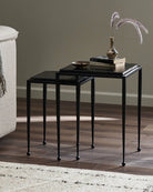 Smoked Black Cast Glass