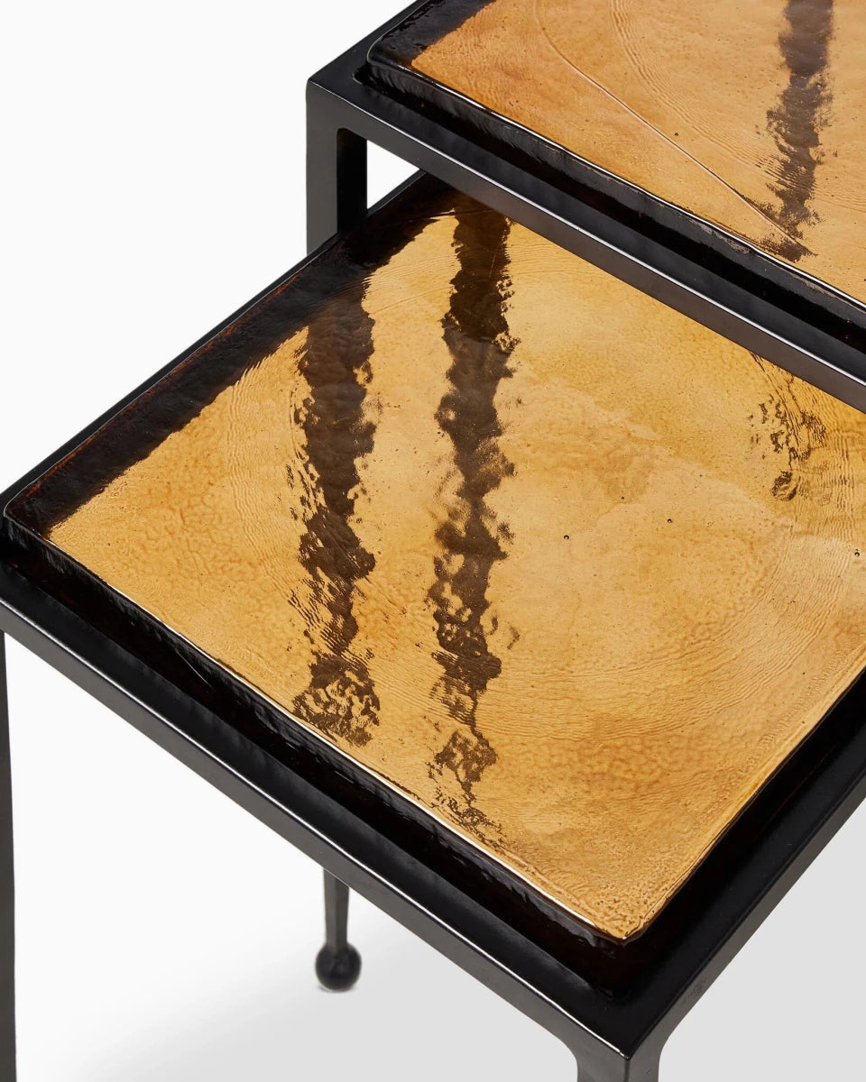 Amber Cast Glass