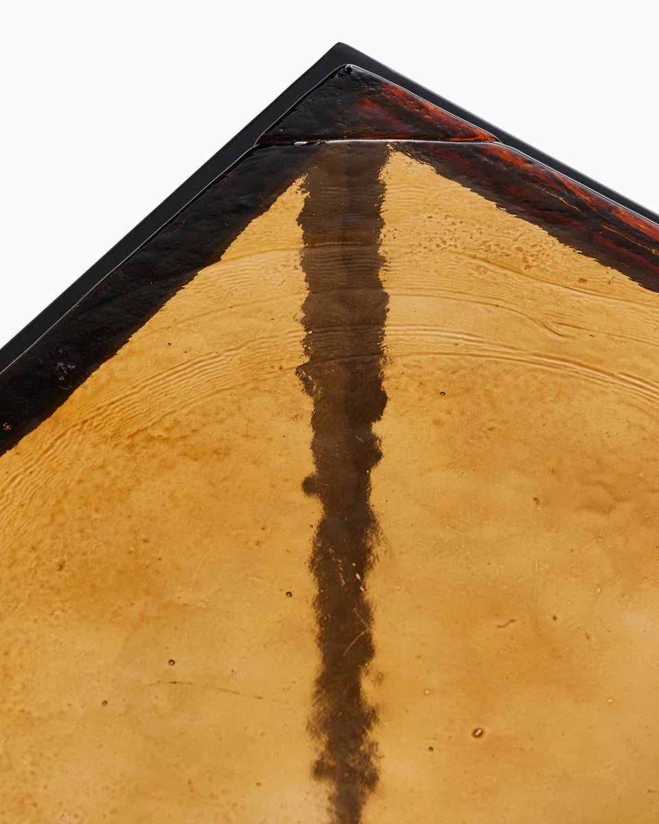 Amber Cast Glass