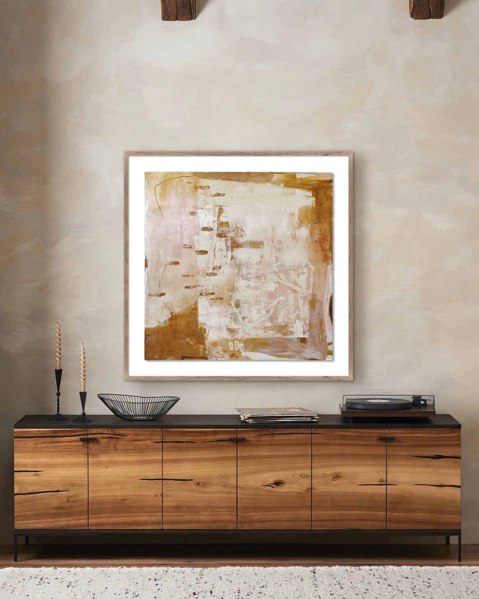 32" x 32" / Rustic Walnut