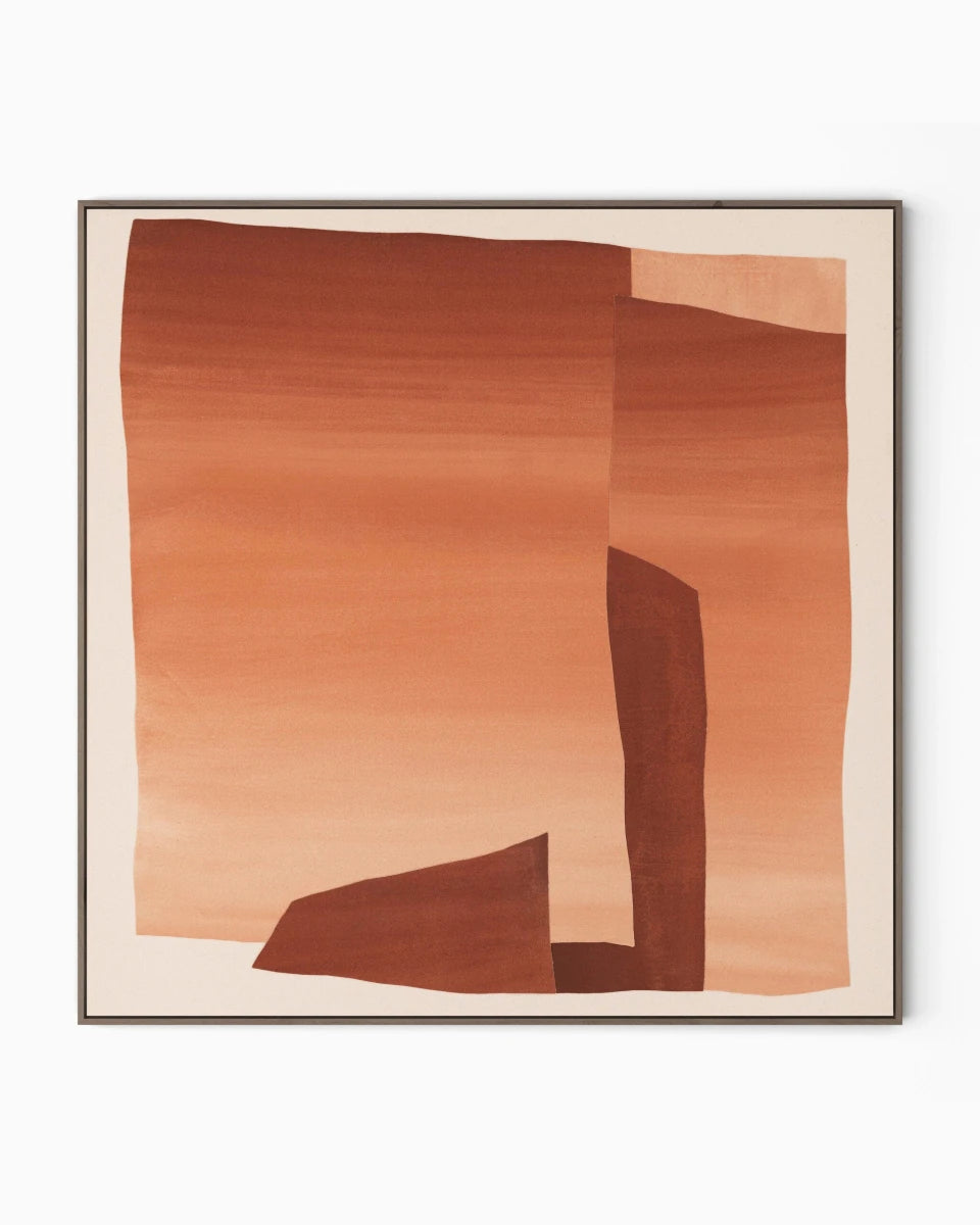40" x 40" / Rustic Walnut