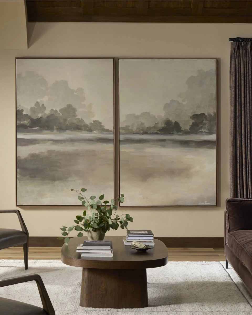 55" x 40" / Walnut Floater