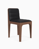 Black Leather Seat / Walnut Frame
