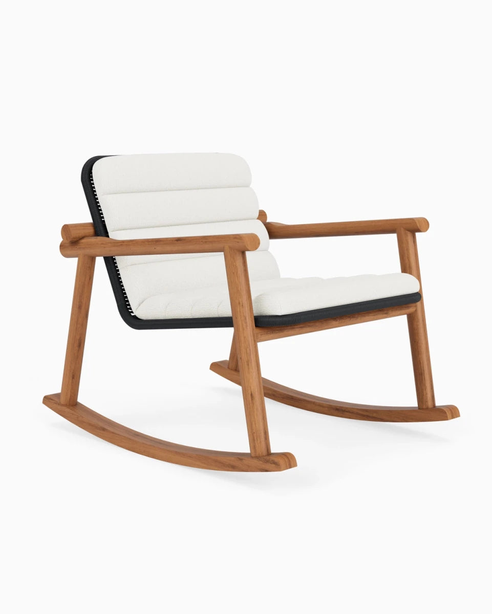 Dove FIQA Boucle / Black Rattan Seat