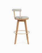 Pearl Leather / White Oak / Bar (31" Height)