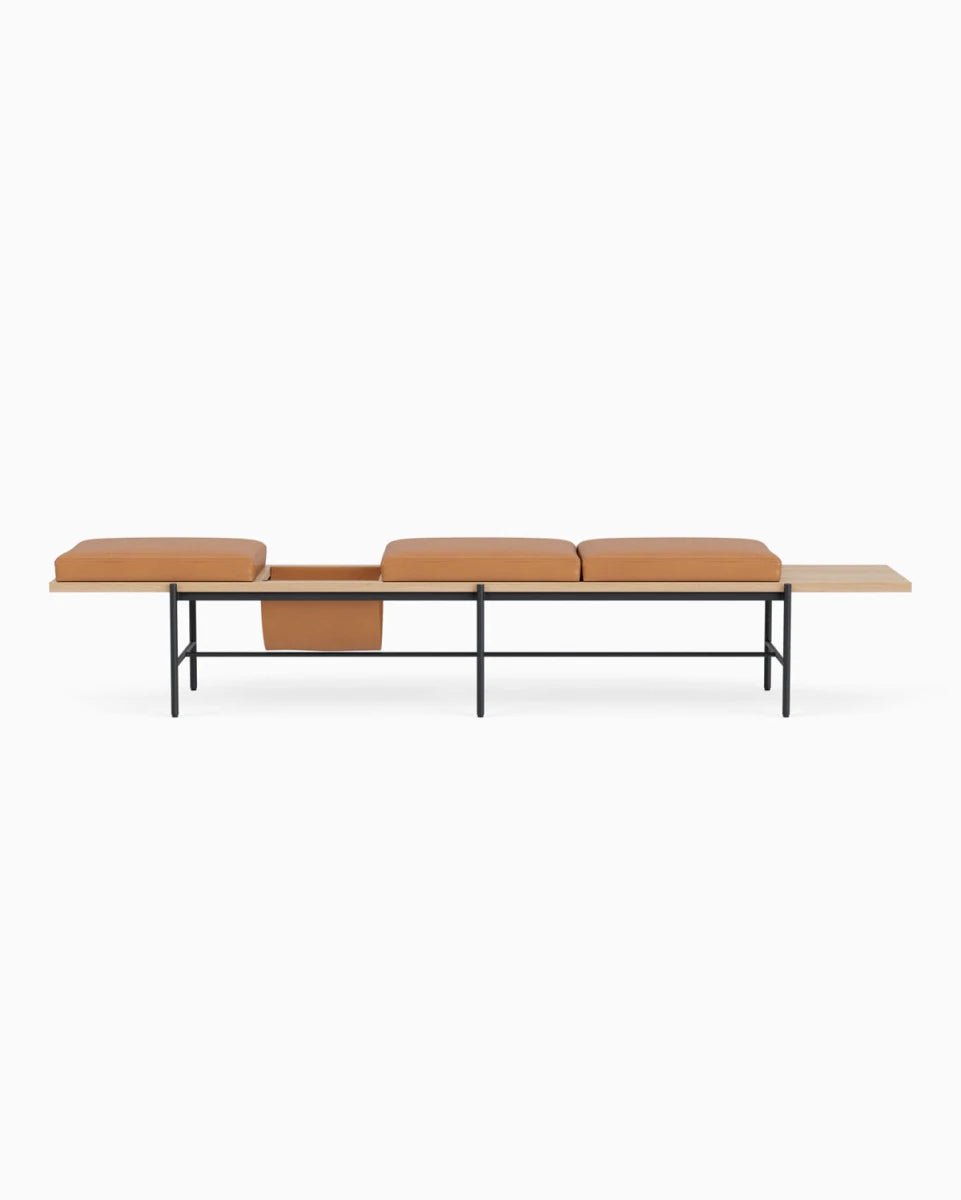 Saddle Leather / White Oak / 86" Long