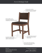 Ember Grey Seat / Chestnut Brown Leather Back / Walnut Frame