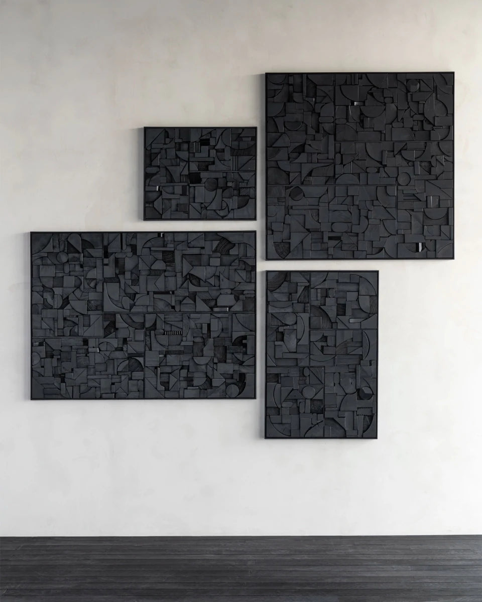 Black / 39.5 x 39.5"