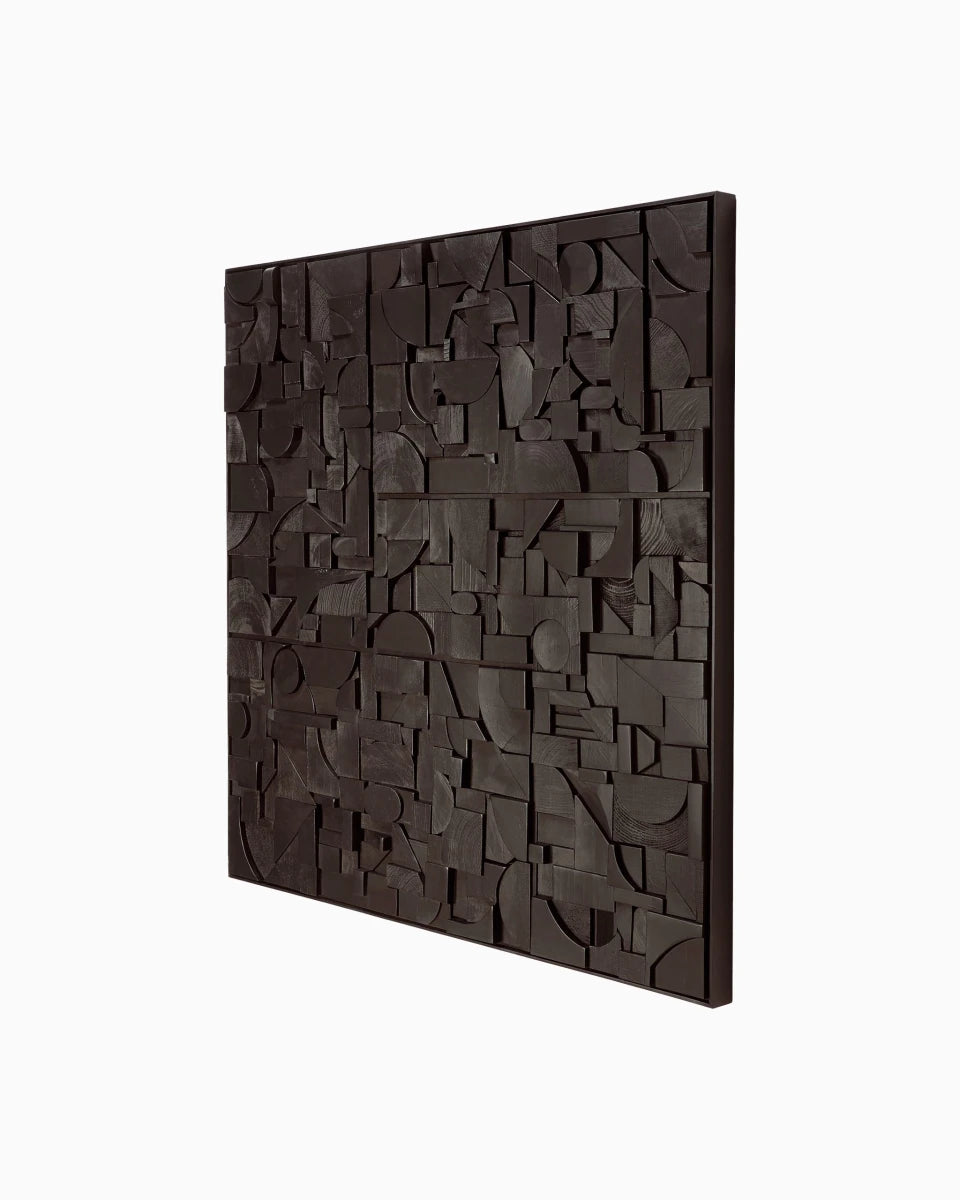 Black / 39.5 x 39.5"
