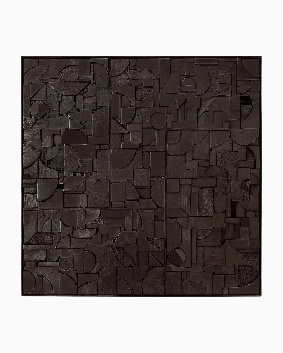 Black / 39.5 x 39.5"