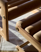 Sunflower Leather / White Oak Frame