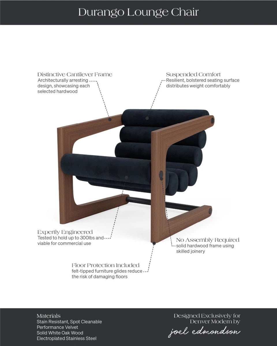 Ebony Velvet / Walnut Frame