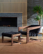 Ebony Velvet / Walnut Frame
