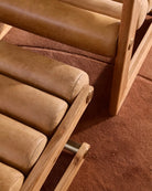 Sunflower Leather / White Oak Frame