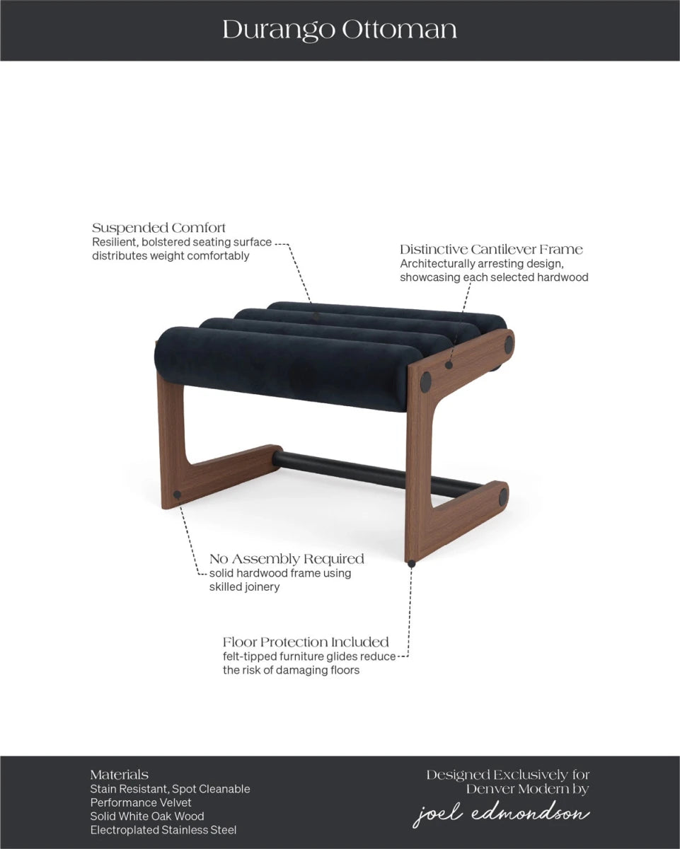 Ebony Velvet / Walnut Frame