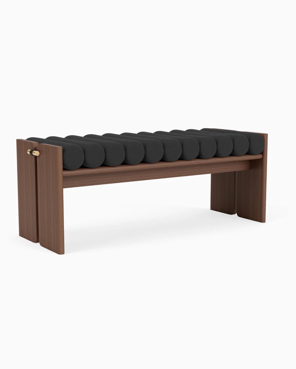 Charcoal Boucle / Walnut