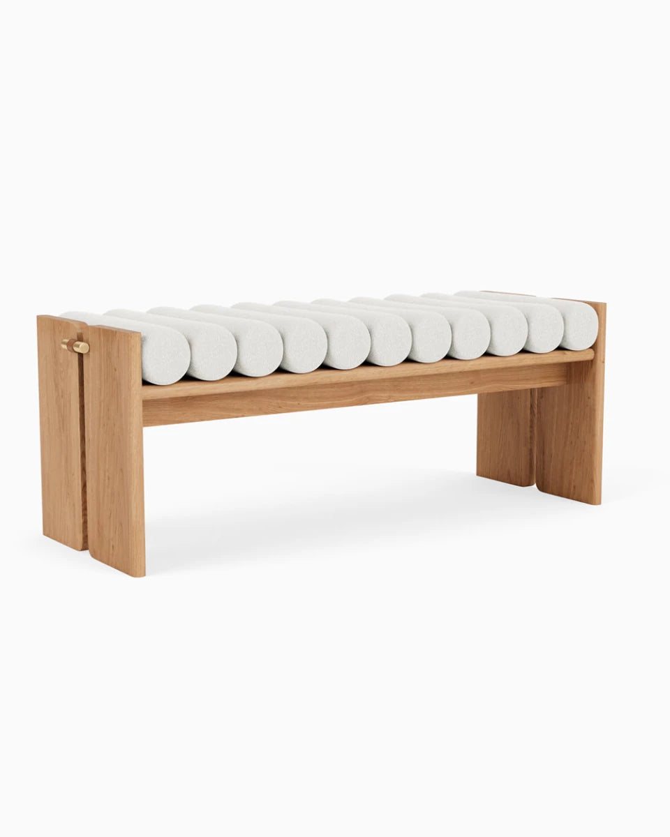 White Boucle / White Oak