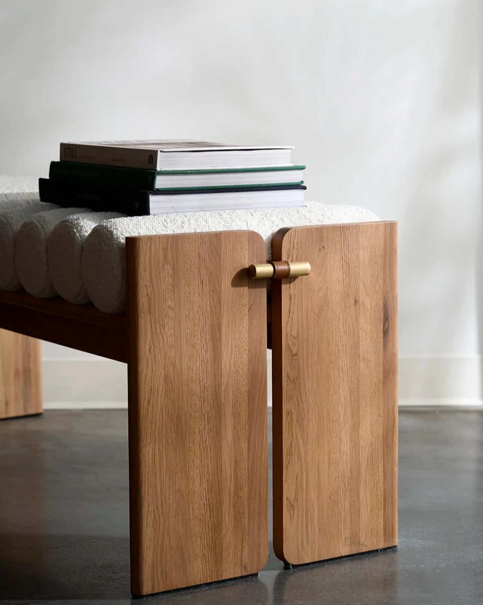 White Boucle / White Oak