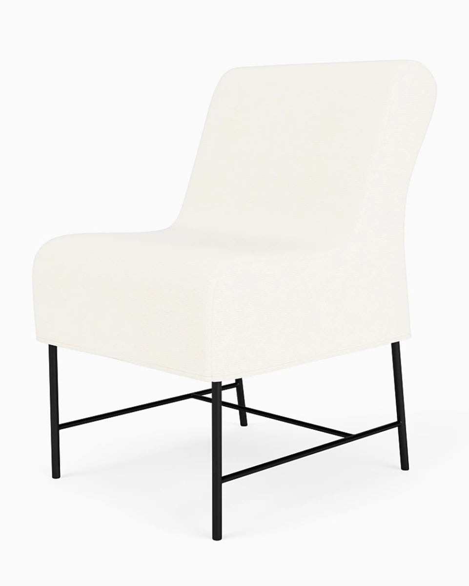 Ivory FIQA Woven / Vail Dining Chair Cover
