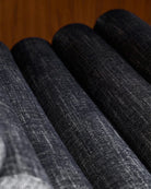 Onyx Linen / Black Leather Straps / Walnut / Counter (24" Height)