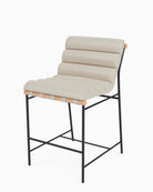 Pearl Leather / Pearl Leather Straps / White Oak / Counter (24" Height)